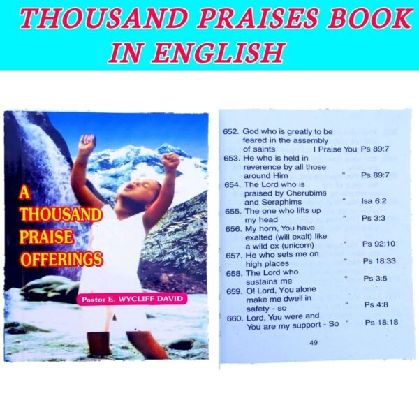 Thousand Praises Book Pack of : 10   Praises Book In English - Image 2