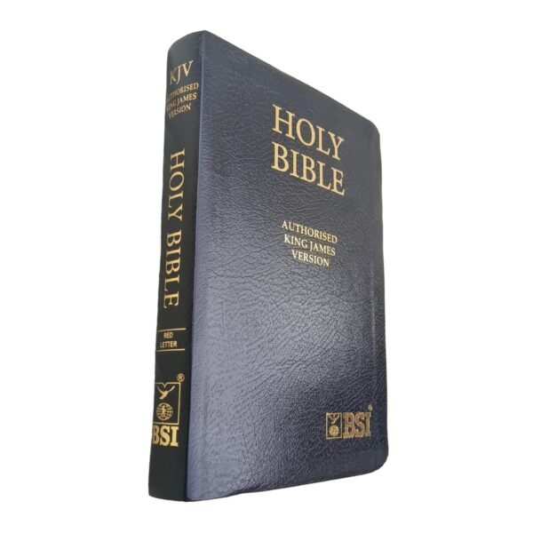 King James Version Red Letter Edition Black Leather Bible Golden Edge - Image 4