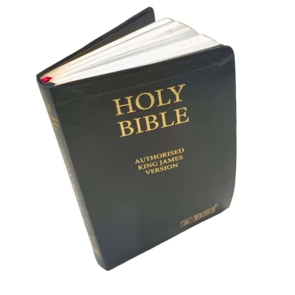 King James Version Red Letter Edition Black Leather Bible Golden Edge - Image 5