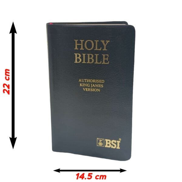 King James Version Red Letter Edition Black Leather Bible Golden Edge - Image 3